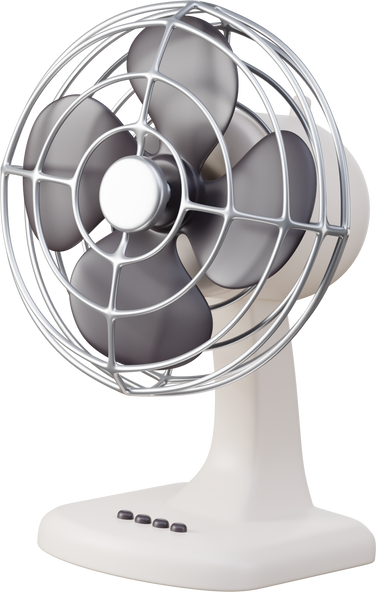 3D Fan Home Appliances Icon