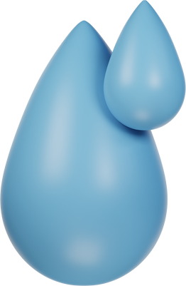 Rain Droplet 3D Weather Icon